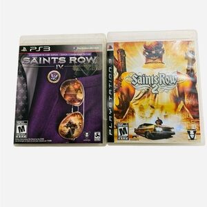 Saints Row PS3 Bundle - Saints Row 2 & Saints Row IV (Tested & Working)